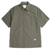 Norse Projects Ivan Tech Poplin SS Shirt Ivy Green - Parasol Store