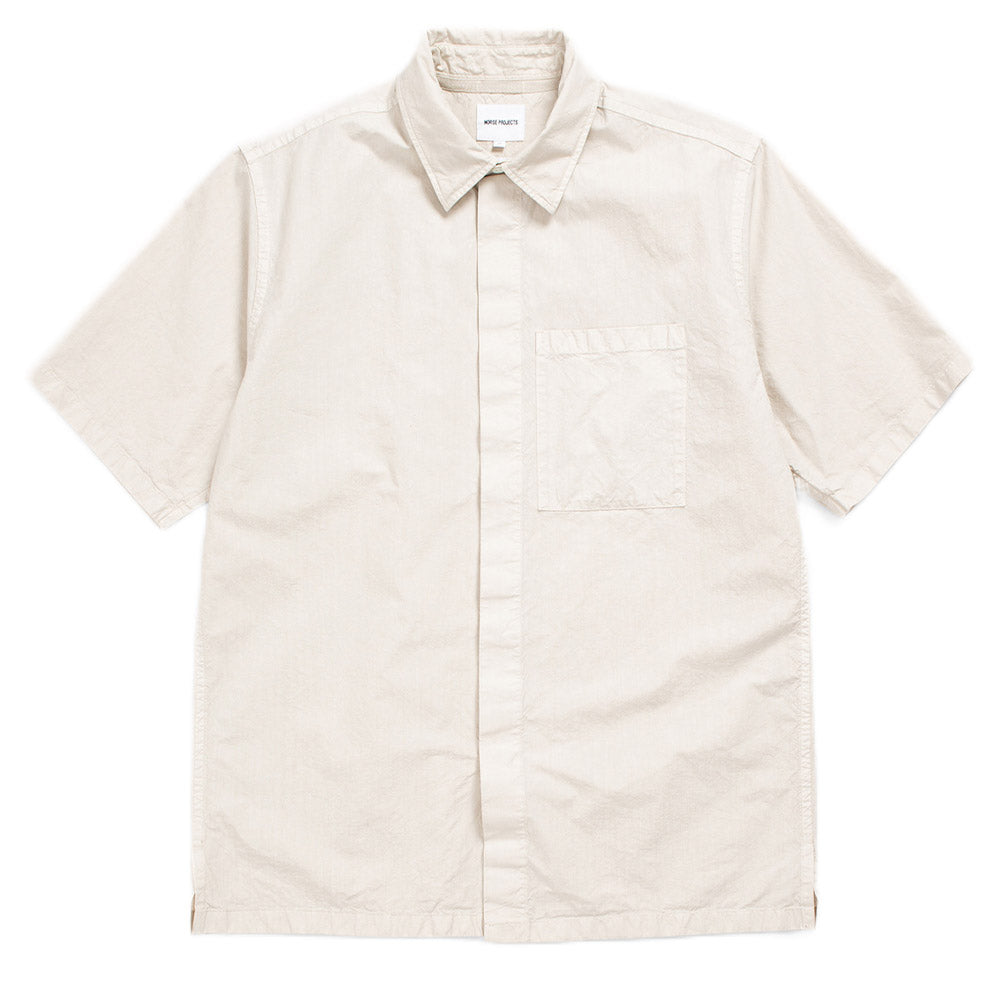Norse Projects Ivan Typewriter SS Shirt Marble White Norse Projects