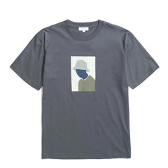 Norse Projects Johannes Organic Bucket Hat Print T-shirt Magnet Grey