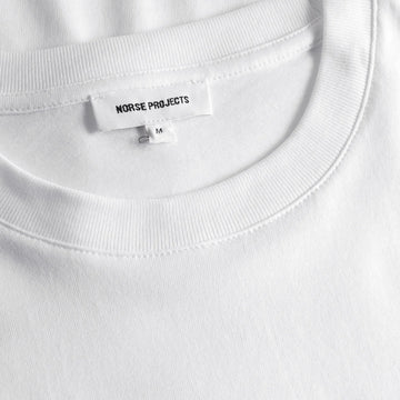 Norse Projects Johannes Organic Cap Print T-shirt White - Parasol Store