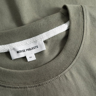 Norse Projects Johannes Organic Circle Print T-shirt Sediment Green - Parasol Store
