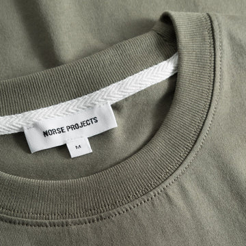 Norse Projects Johannes Organic Circle Print T-shirt Sediment Green - Parasol Store