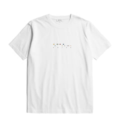 Norse Projects Johannes Organic Code Print T-shirt White