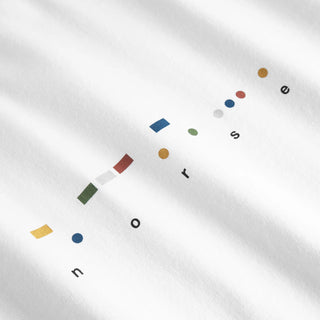 Norse Projects Johannes Organic Code Print T-shirt White - Parasol Store