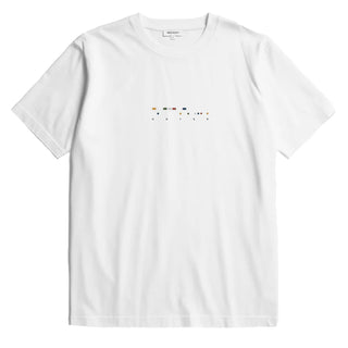 Norse Projects Johannes Organic Code Print T-shirt White - Parasol Store