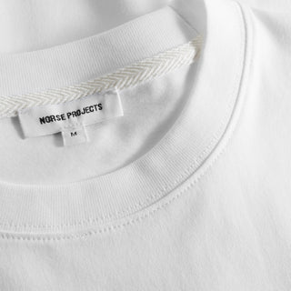 Norse Projects Johannes Organic Kanonbadsvej Print T-shirt White - Parasol Store