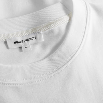 Norse Projects Johannes Organic Kanonbadsvej Print T-shirt White - Parasol Store