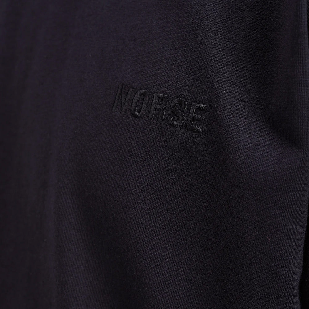 Norse Projects Johannes Organic NORSE Logo Print T-shirt Black - Parasol Store