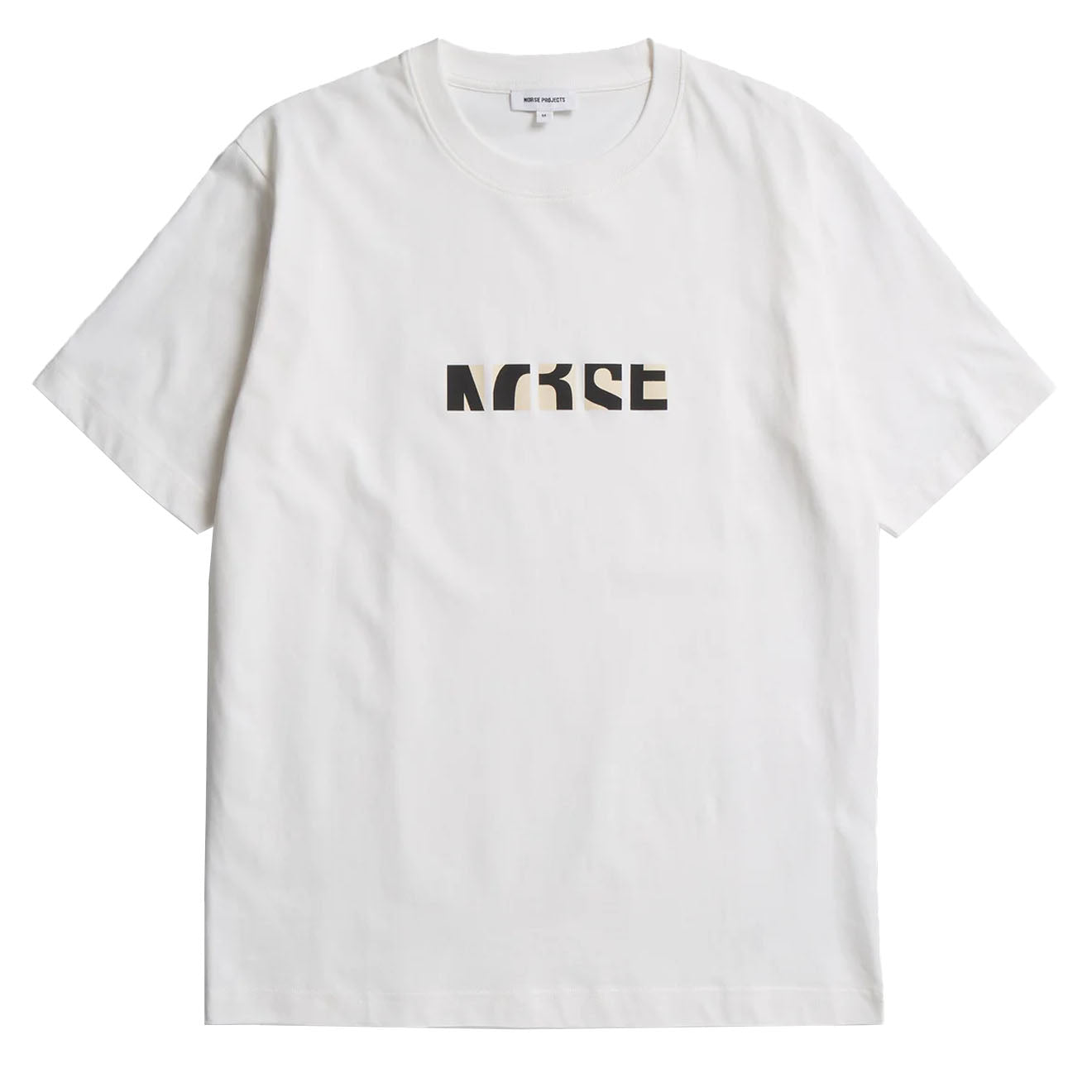 Norse Projects Johannes Organic NORSE Zoom Print T-shirt White - Parasol Store