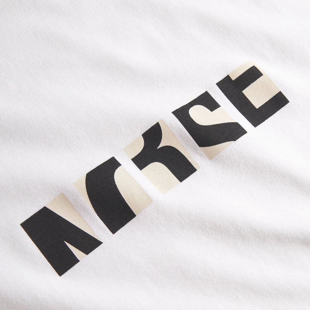 Norse Projects Johannes Organic NORSE Zoom Print T-shirt White - Parasol Store