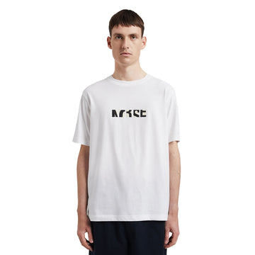 Norse Projects Johannes Organic NORSE Zoom Print T-shirt White - Parasol Store