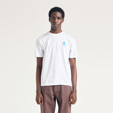 Norse Projects Johannes Organic The Lakes Print T-shirt White - Parasol Store