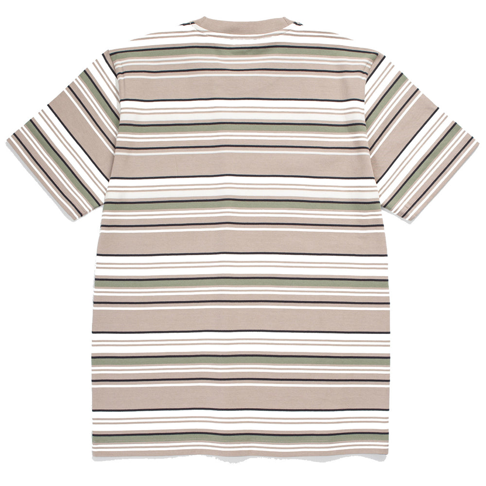 Norse Projects Johannes Weekend Stripe SS T-Shirt Light Khaki Norse Projects