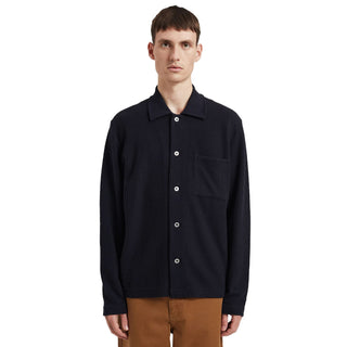 Norse Projects Jorn Double Face Overshirt Dark Navy - Parasol Store
