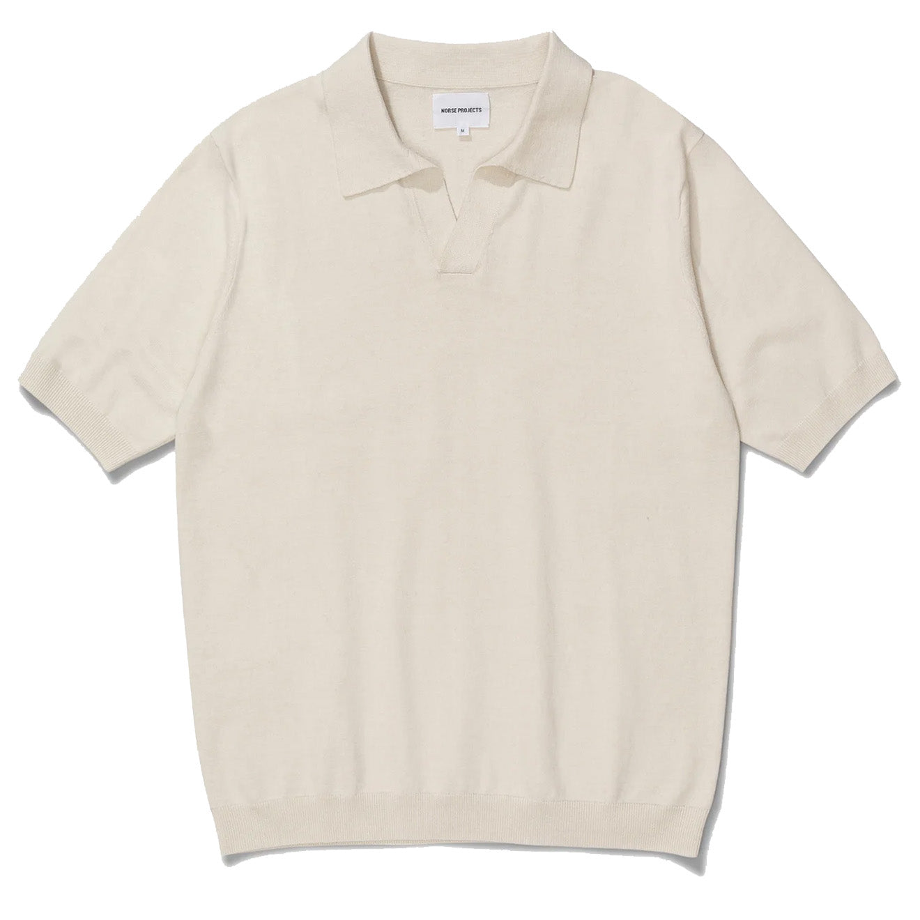 Norse Projects Leif Cotton Linen Polo Shirt Kit White Norse Projects