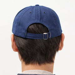Norse Projects Light Canvas Felt N 8 Panel Cap Dark Navy