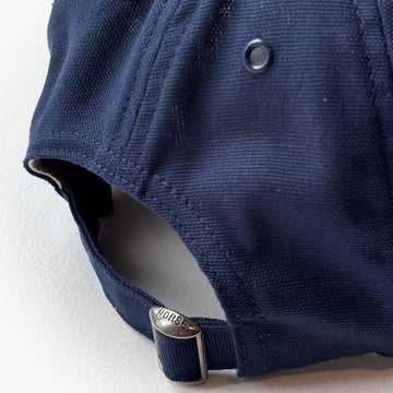 Norse Projects Light Canvas Felt N 8 Panel Cap Dark Navy