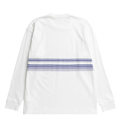 Norse Projects Loften Nautical Stripe Print Heavy LS T-shirt White