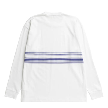 Norse Projects Loften Nautical Stripe Print Heavy LS T-shirt White