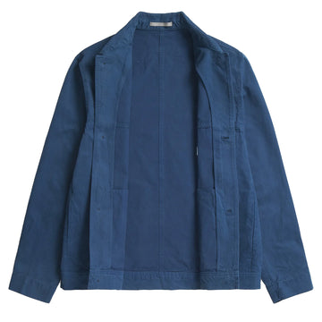 Norse Projects Marcus Canvas Overshirt Workwear Blue - Parasol Store