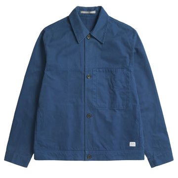 Norse Projects Marcus Canvas Overshirt Workwear Blue - Parasol Store