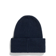 Norse Projects Merino Lambswool Rib N Logo Beanie Dark Navy Norse Projects