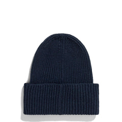 Norse Projects Merino Lambswool Rib N Logo Beanie Dark Navy Norse Projects