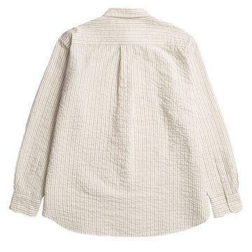 Norse Projects Mo Oversized Striped Shirt Chestnut - Parasol Store