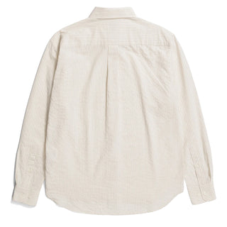 Norse Projects Mo Oversized Striped Shirt Ecru - Parasol Store