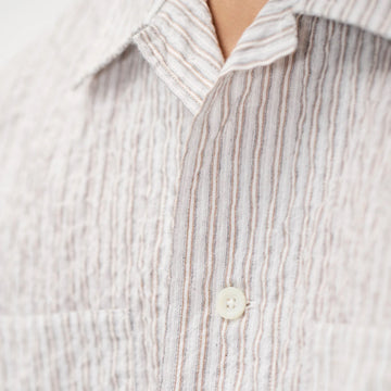 Norse Projects Mols Striped SS Camp Shirt Multi Color Stripe