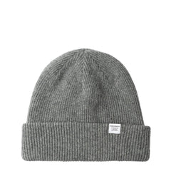 Norse Projects Norse Lambswool Merino Beanie Grey Melange - Parasol Store