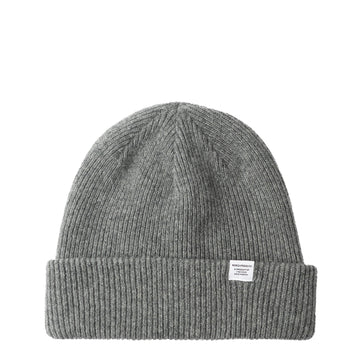 Norse Projects Norse Lambswool Merino Beanie Grey Melange
