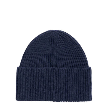 Norse Projects Norse Standard Merino Lambswool Beanie Dark Navy - Parasol Store