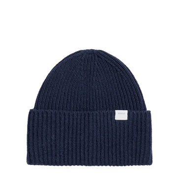 Norse Projects Norse Standard Merino Lambswool Beanie Dark Navy - Parasol Store