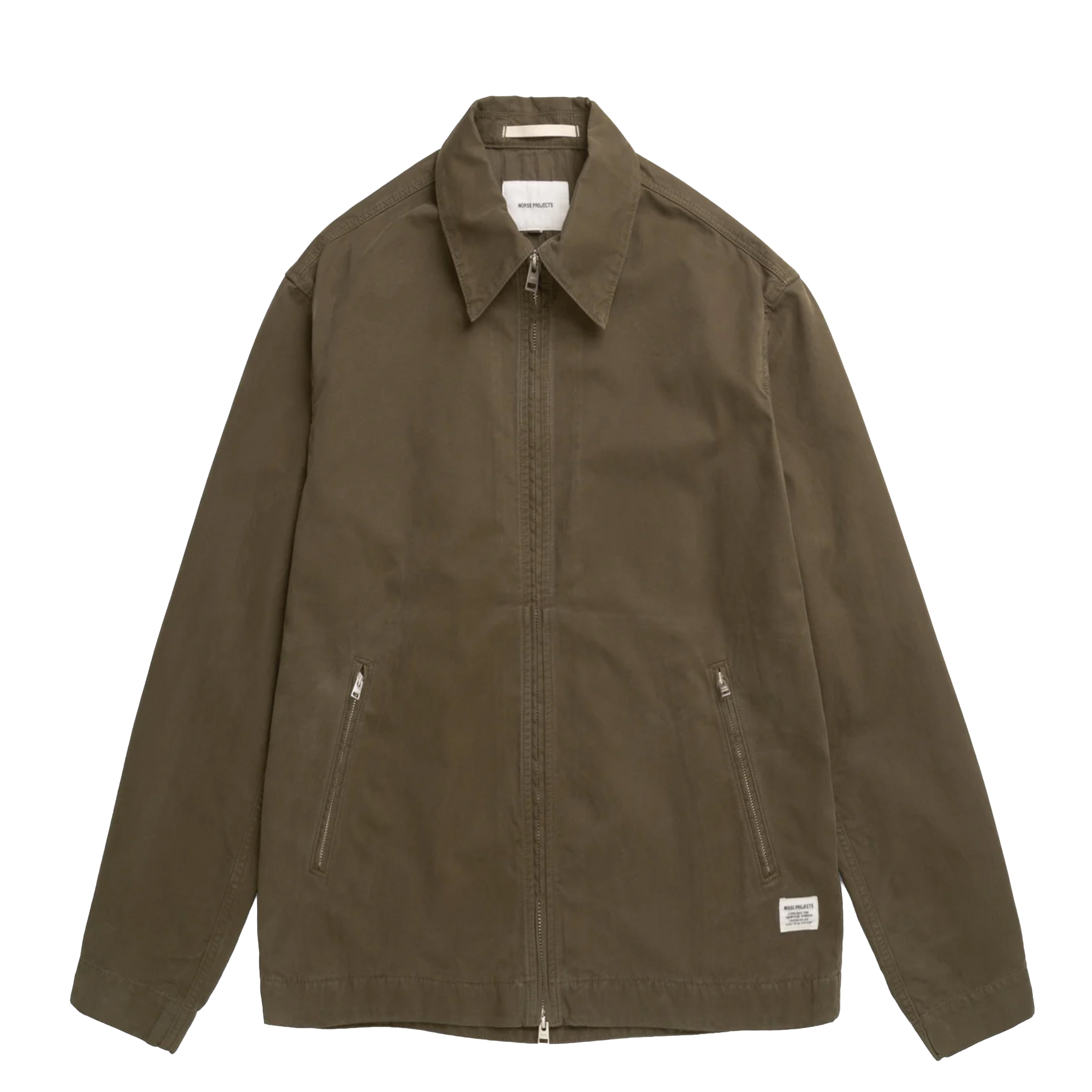 Norse Projects Raabjerg Canvas Jacket Olive Night – Parasol Store