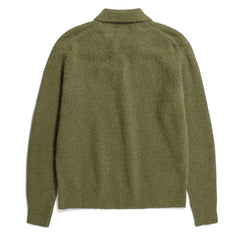 Norse Projects Rasmus Relaxed Brushed Polo Ivy Green - Parasol Store