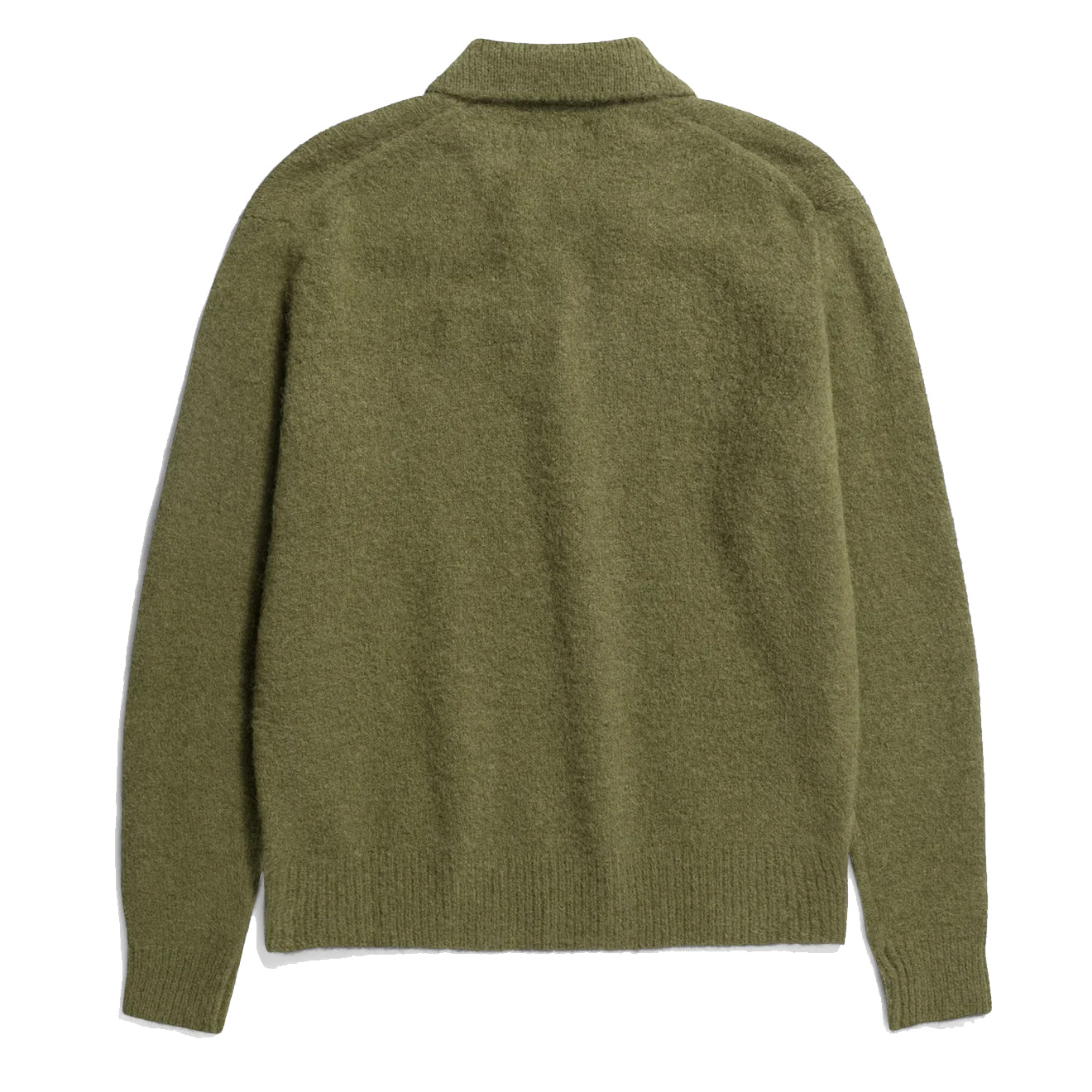 Norse Projects Rasmus Relaxed Brushed Polo Ivy Green - Parasol Store