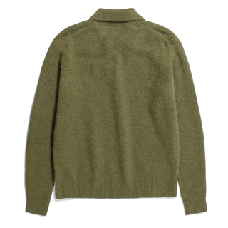 Norse Projects Rasmus Relaxed Brushed Polo Ivy Green - Parasol Store
