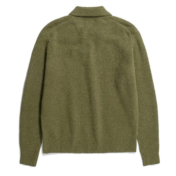 Norse Projects Rasmus Relaxed Brushed Polo Ivy Green - Parasol Store
