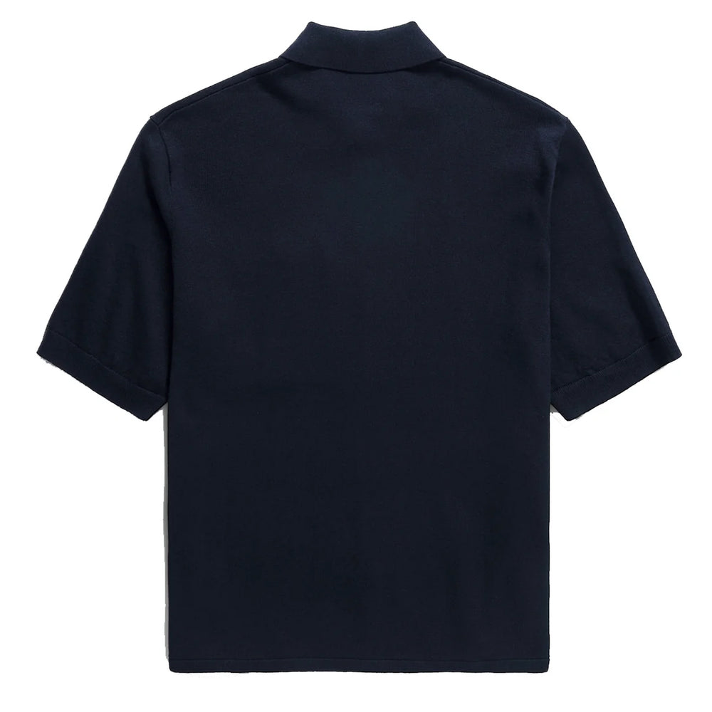 Norse Projects Rollo Cotton Linen SS Shirt Dark Navy - Parasol Store