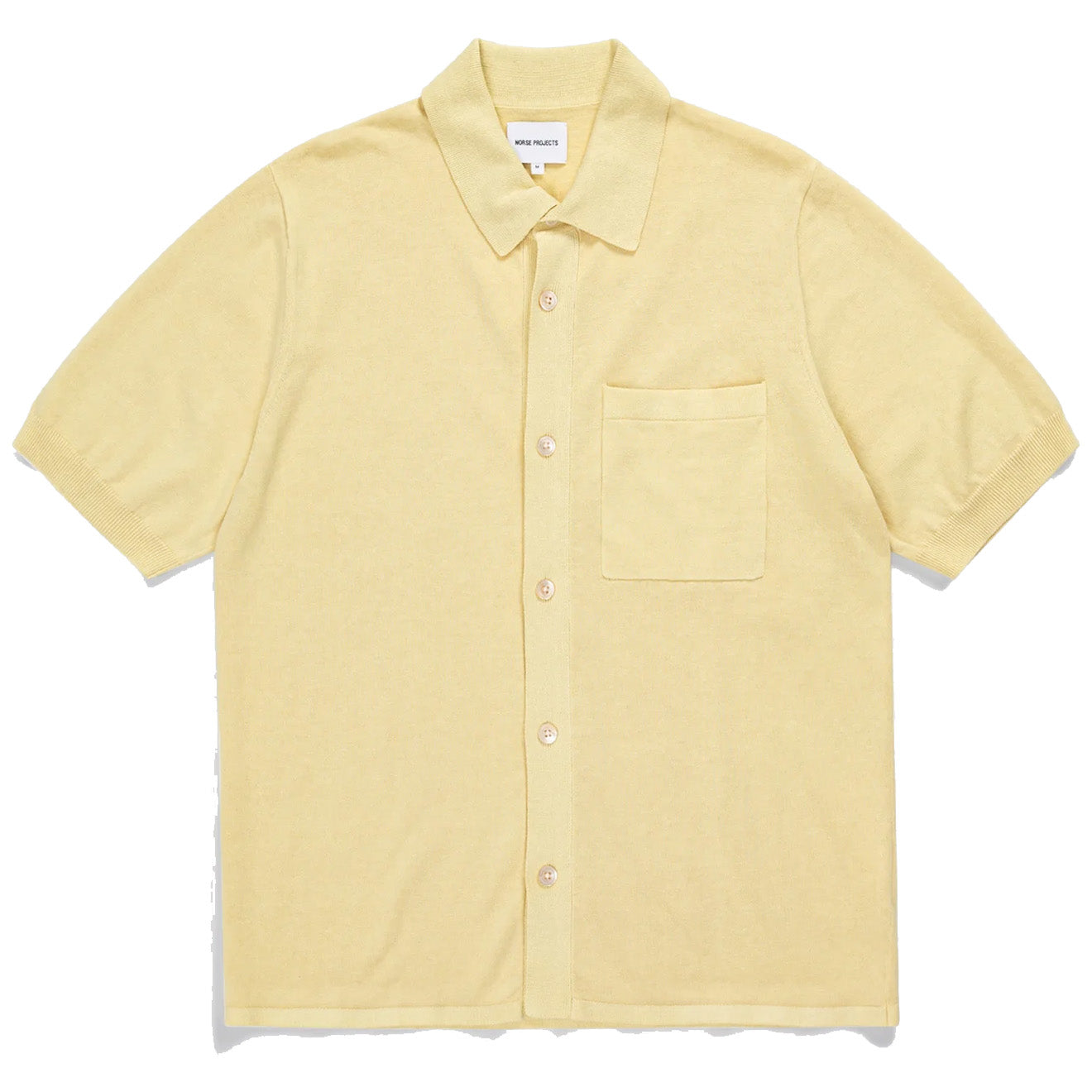 Norse Projects Rollo Cotton Linen SS Shirt Sunwashed Yellow Norse Projects