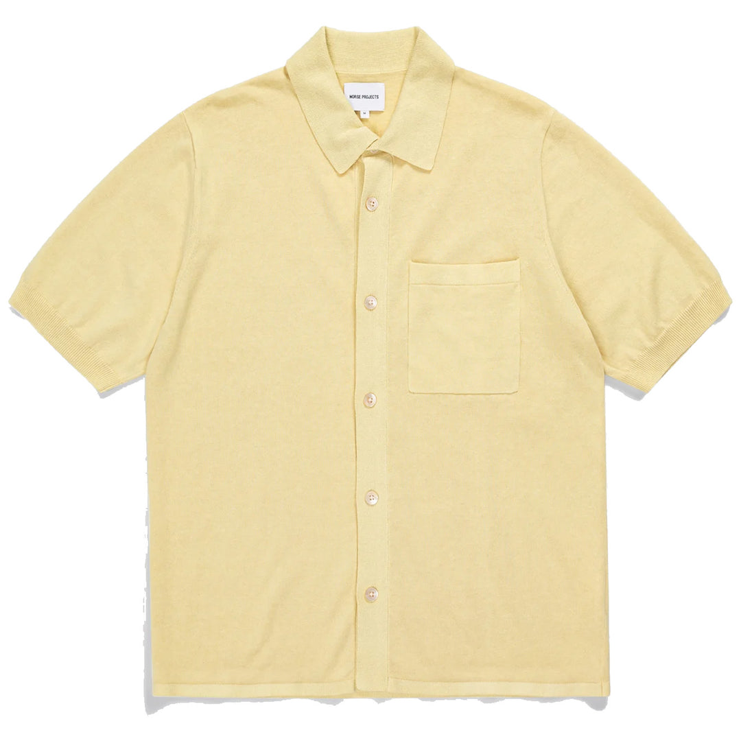 Norse Projects Rollo Cotton Linen SS Shirt Sunwashed Yellow Norse Projects