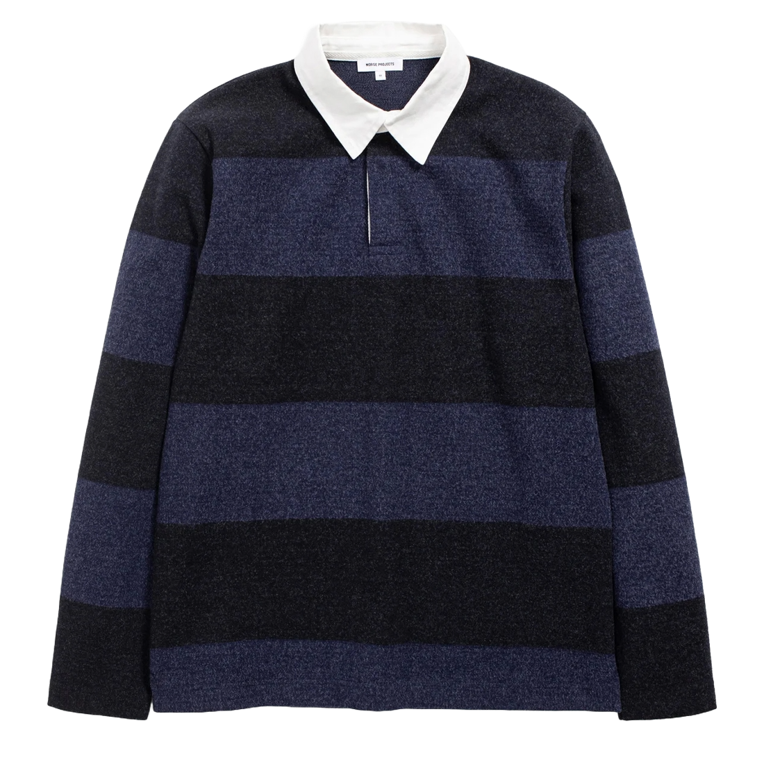 Norse Projects Ruben Brushed Jersey Rugby LS Polo Navy Norse Projects