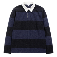 Norse Projects Ruben Brushed Jersey Rugby LS Polo Navy Norse Projects