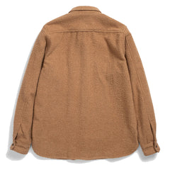 Norse Projects Silas Textured Cotton Wool Overshirt Camel Norse Projects