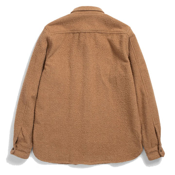 Norse Projects Silas Textured Cotton Wool Overshirt Camel Norse Projects