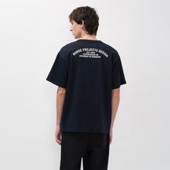 Norse Projects Snekkersten Organic Arch Print T-Shirt Dark Navy