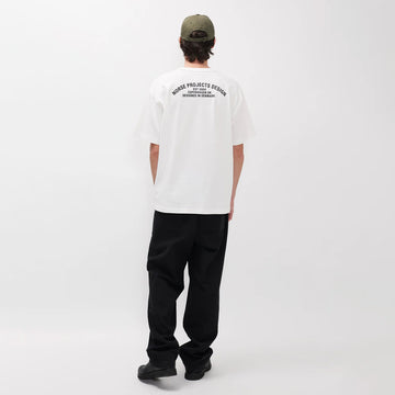Norse Projects Snekkersten Organic Arch Print T-Shirt White