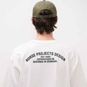 Norse Projects Snekkersten Organic Arch Print T-Shirt White