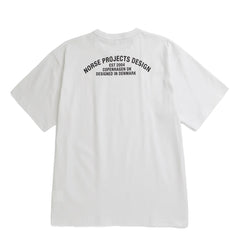 Norse Projects Snekkersten Organic Arch Print T-Shirt White